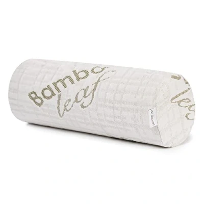 Immagine di Flowen Cuscino Cilindrico Cervicale da Collo Memory Foam 40x15 cm Alta Qualità per Fisioterapia Dormire e Riposare Supporto Ergonomico Gambe Schiena Letto Divano con Federa Lavabile