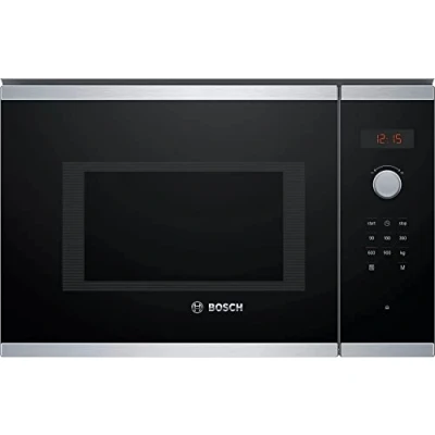Immagine di Bosch Serie 4 BFL553MS0 Incasso Microonde combinato 25L 900W Nero, Acciaio inossidabile (Incasso, combinato, 25 L, 900 W, Pulsanti, Manopola, inossidabile)