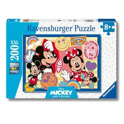 Immagine di Ravensburger 12004136 Puzzle in viaggio con Topolino e Minnie, per bambini a partire dagli 8 anni, 200 pezzi formato XXL