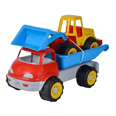 Immagine di Simba Camion ribaltabile con escavatore, giocattolo di sabbia, 29 cm/36 cm, materiale morbido, a partire da 10 mesi