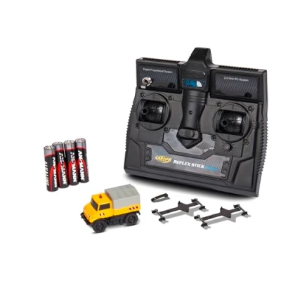 Immagine di Carson Modellsport 500504146 MB Unimog U406 Zweiwegefahrzeug 1:87 Camion modello Elettrica Auto stradale incl. Batteria, caricatore e batterie telecomando