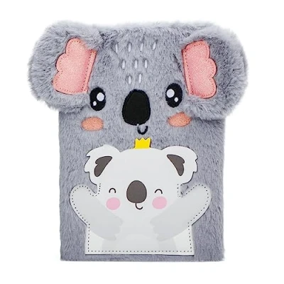 Immagine di Exerz Koala Taccuino A5 con una tasca extra/portapenne Giornale, Diario Bloc notes Ufficio/scuola/regalo alla moda, comodo da trasportare 160 pagine.