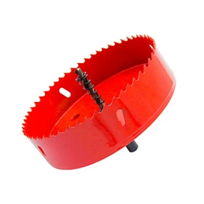 Immagine di Bi Metal Hole Saw Drill Bit HSS Cutter with Arbor for Wood and LAIWEI (5 45/64&quot;(145mm))