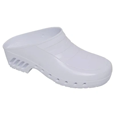 Immagine di Gima Zoccoli Professionali, Anatomici, Unisex, Antiscivolo, Antistatici, Tomaia Non Forata, Suola Colore Bianco, Misura 36 EU, 1 Paio