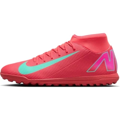 Immagine di Nike Performance Mercurial Superfly 10 CLUB TF Scarpe da calcetto con tacchetti, Taglia: 41, Ember glow/aurora green Tessuto / sintetico