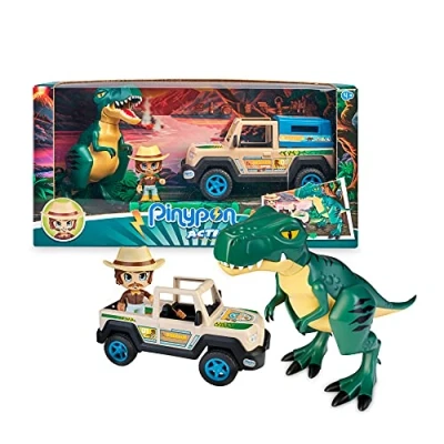 Immagine di Pinypon Action Raccogliere Dino T Rex, Comprende Dinosauro e Figura Browser con Parti Intercambiabili, Multicolore, 700016672