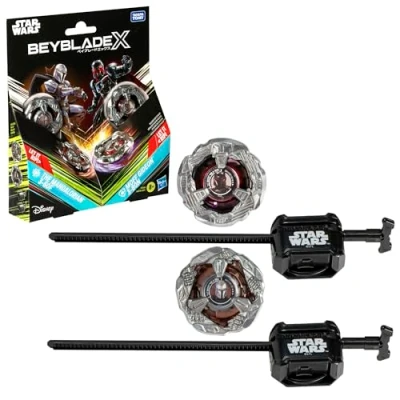 Immagine di Hasbro Beyblade X e Star Wars Collab The Mandalorian 3 60F vs. Moff Gideon 80N Multipack
