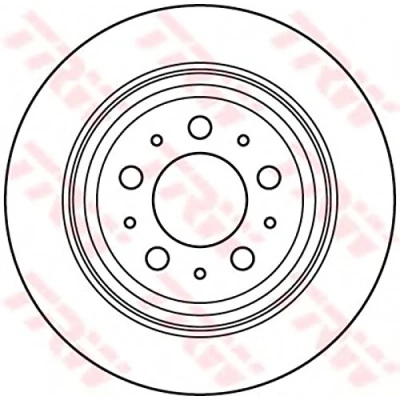 Immagine di TRW DF6048 Disco freno 288 12 5 108 pieno verniciato VOLVO: XC70 I Cross Country, V70
