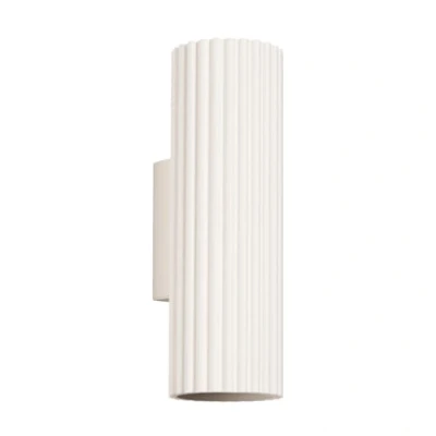 Immagine di SOLLUX LIGHTING Applique in carbonio, beige, altezza 20 cm, alluminio, a 2 luci.