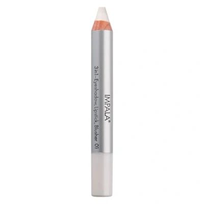 Immagine di Impala Matita Jumbo 3 in 1 Colore 01 Bianco Ombretto, Rossetto e Blush Texture Liscia di Lunga Durata Intenso