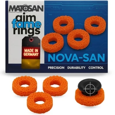 Immagine di MatoSan® AIMFAME Precision Ring Thumb Stick Aim Assist Anelli ammortizzatori Accessori per analogici Playstation 5 Xbox One X S Switch PS5 Controller PS4 Control (Nova 40)
