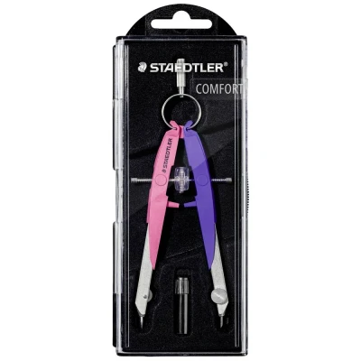 Immagine di STAEDTLER COMPASSO 2 MINE 1 AGO ROSA VIOLA