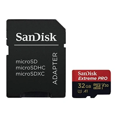 Immagine di SanDisk Extreme® Pro Scheda microSDHC 32 GB Class 10, UHS I, 3, v30 Video Speed incl. Adattatore SD, Standard prestazioni A1
