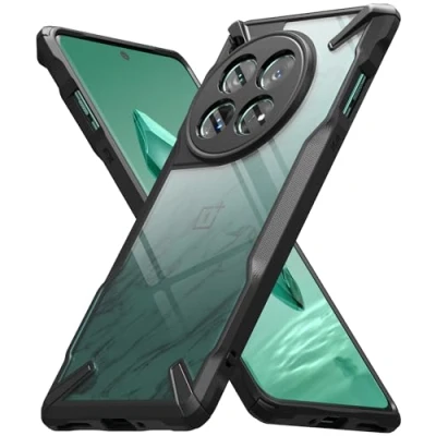 Immagine di Ringke Fusion X Compatibile con Cover OnePlus 12, Custodia Bella e Protettiva Ottimo Grip, Bumper Nera Antiurto Resistente Black