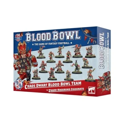 Immagine di Games Workshop Warhammer Blood Bowl: Chaos Dwarf Team Gli Zharr Naggrund Ziggurats