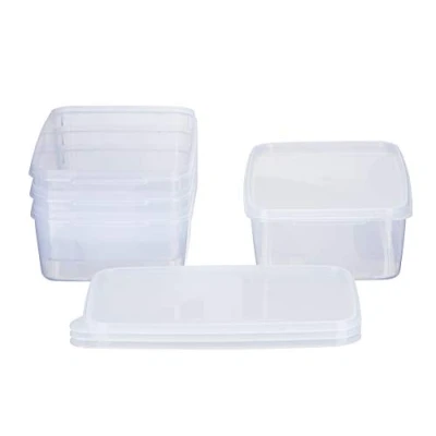 Immagine di MiraHome Austrian Quality Contenitore portafreschezza 3 l, rettangolare, 28 x 18 8 cm, set da 4 pezzi, trasparente