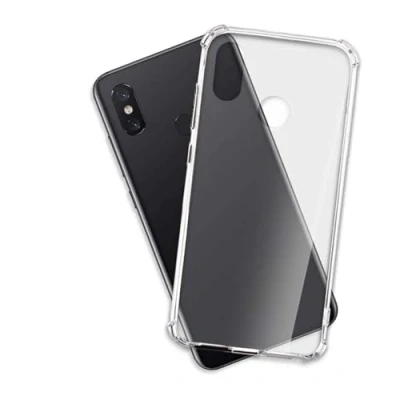 Immagine di mtb more energy® Custodia Crystal Armor per Xiaomi Mi 8, 8 PRO (6.21&#039;&#039;) Hard PC Back &amp; Soft Silikon Bumper Angoli rinforzati Trasparente TPU Case Cover