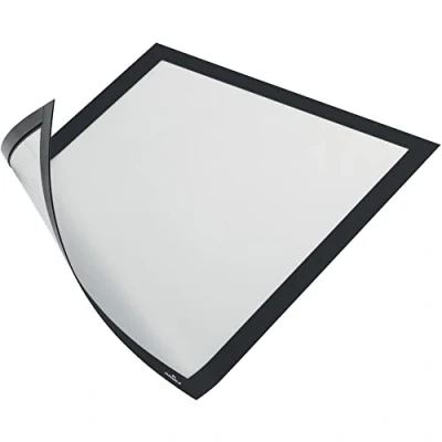 Immagine di Durable 498801 Duraframe Magnetic Cornice Espositiva a Fissaggio Magnetico, Formato A4, Confezione da 1 Pezzo, Nero