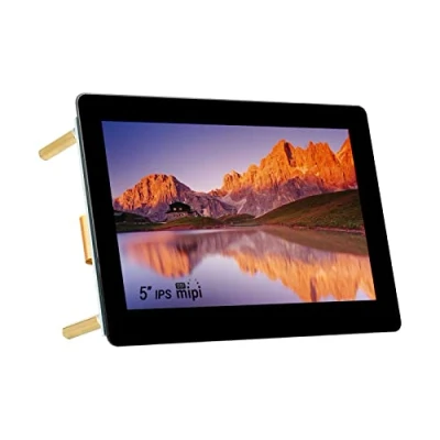 Immagine di Ingcool 5 Pollici Display IPS Schermo per Raspberry Pi, 800x480 DSI LCD Touchscreen Capacitivo, Supporta Pi OS/Ubuntu/Kali/WIN10 IoT e Retropie, Touch Fino a Punti