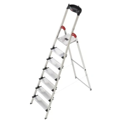 Immagine di Hailo Profistep Scaletta di sicurezza XXL in alluminio, grigio, 5_8817 001