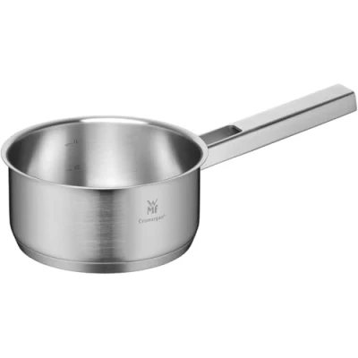 Immagine di WMF Ultimate Cool Casseruola da 16 cm, senza coperchio, piccola 1,4 l, a induzione, in acciaio INOX Cromargan opaco, non rivestito, induzione con scala interna, lavabile lavastoviglie