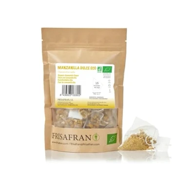 Immagine di FRISAFRAN Fiori entera di Camomilla in piramidi Bio 15Un INFUSO Tisane sfuse Rilassante Origin Europe per dormire secchi selvatica