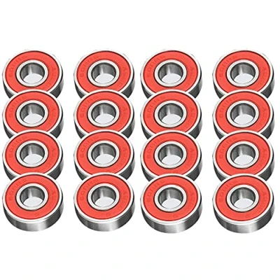 Immagine di TRIXES 16PCS 608RS Cuscinetti per Ruote in Metallo Skate e Skateboard Classificazione ABEC 9 Skateboard, Pattini a rotelle, Scooter, Longboard Fidget Spinner