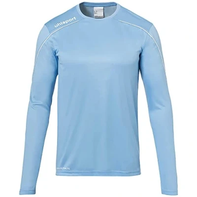 Immagine di uhlsport Stream 22 Maglia a Maniche Lunghe da Bambino, Bambini, Maglietta, 100347822, skyblau/Weiß, 140