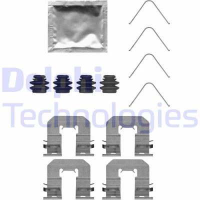 Immagine di DELPHI LX0716 Kit accessori, Pastiglia freno HYUNDAI: SANTA FE 3