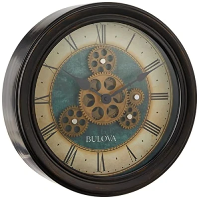 Immagine di Bulova Orologio da parete Industrial Motion 12.8, nero invecchiato