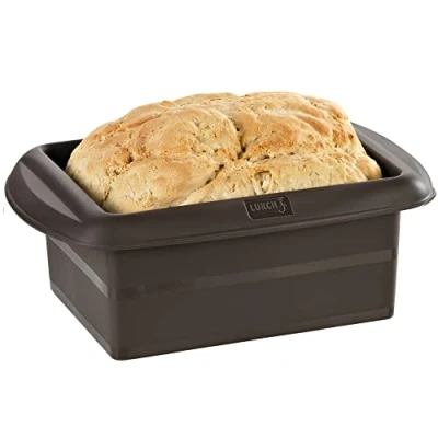 Immagine di teglia da pane Lurch FlexiForm, per in silicone platinico privo di BPA al 100%, 14,5 x 10,5 7 cm, marrone