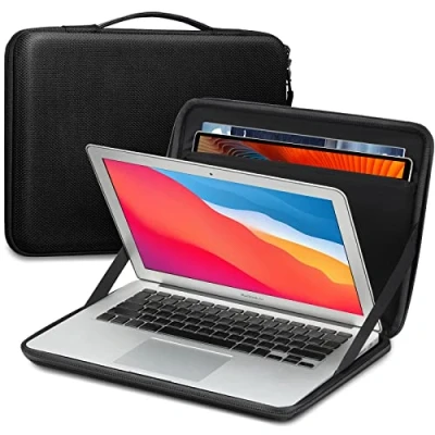 Immagine di FINPAC Porta PC Custodia, Sottile Rigida Laptop Borsa per 13,6&quot; MacBook Air M3 A3113 2024, 14,2&quot; Pro M4/M3/M2/M1, 13,3&quot; MacBook, 13,5&quot; Surface Laptop, con Tasca Tablet 9.7 13&quot;