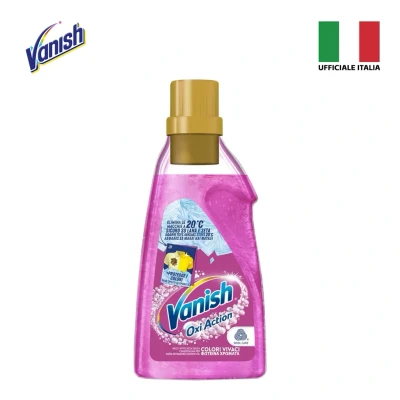 Immagine di Vanish Oxi Action Multipower Gel Rosa, Additivo Lavatrice Multiazione senza Candeggina, Smacchiatore per Capi Colorati, 1 Confezione da 750 ml di Bucato