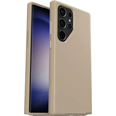 Immagine di Otterbox Cover per Samsung Galaxy S23 Symmetry Clear, resistente a shock e cadute, sottile, testata 3x MIL STD 810G, protezione antimicrobica, Beige
