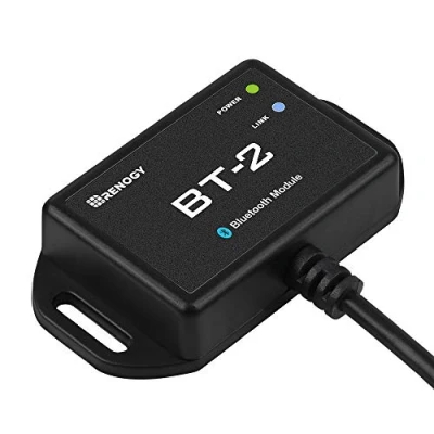 Immagine di Renogy Modulo Bluetooth BT 2 Porta di comunicazione RJ45 Monitor in modalità wireless Insight Controllo preciso tempo reale, Controller carica solare compatibili, Caricabatterie, Inverter