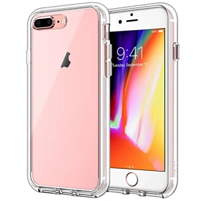 Immagine di JETech Cover per iPhone 8 Plus e 7 Plus, Custodia con Paraurti Assorbimento degli Urti Anti Graffio (Trasparente)