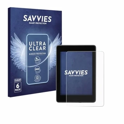 Immagine di savvies (6 Pezzi Pellicola Protettiva per Amazon Kindle Paperwhite 2018 (10a Gen.) Protezione Schermo Trasparente