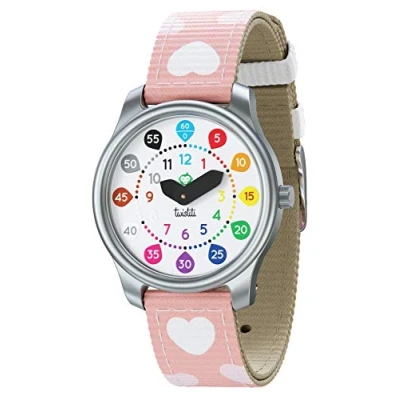 Immagine di Twistiti Orologio Colorato e Didattico per Bambini con Quadrante Semplice da Leggere, Resistente all’acqua 50M, Cinturini Intercambiabili