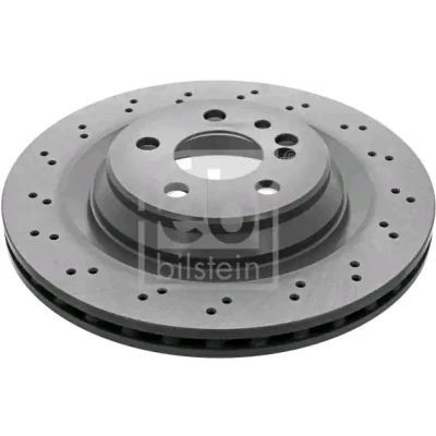 Immagine di FEBI BILSTEIN 43943 Disco freno Assale posteriore 330,2 26 5 112 perforato/ventilazione interna rivestito ad alto tenore di carbonio
