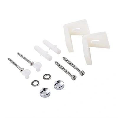 Immagine di Cheeroyal angolato pavimento bagno wc vaso wc/bidet fissaggio laterale kit di montaggio viti staffe
