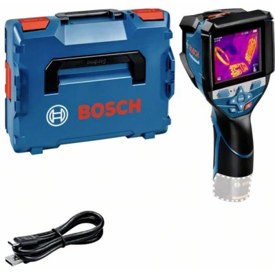 Immagine di Bosch Professional Measurement Termocamera con sistema 12 V GTC 600 C (senza batteria e caricabatteria, intervallo di temperatura: da 20 a +600 C, risoluzione: 256x192 px, in L Boxx), Blu