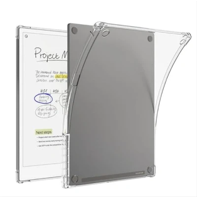 Immagine di GIOPUEY Cover per Remarkable Paper Pro 11.8, Scocca posteriore in TPU morbido, Copertura sottile, Protezione Airbag, Custodia Compatibile con 11.8 trasparente