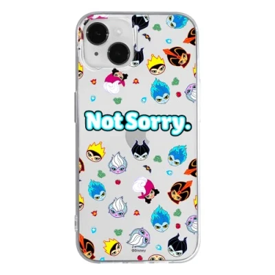 Immagine di Ert Group custodia per cellulare Apple Iphone 14 PLUS originale e con licenza ufficiale Disney, modello Disney Villains 005 adattato alla forma dello smartphone, parzialmente trasparente