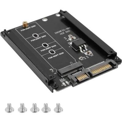Immagine di Adattatore SATA M.2, da M.2 NGFF a SATA, 22 pin SSD KEY B KEY, Plug and Play Convertitore (Non supporta PCIE/NVME/KEY M)