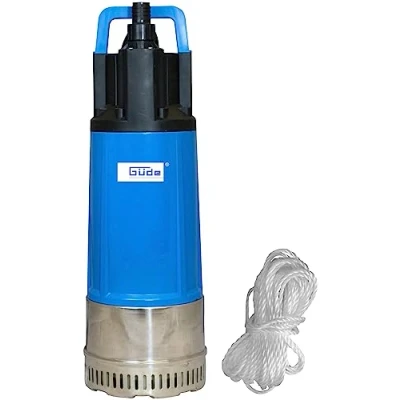 Immagine di Güde pompa sommergibile GDT 1200 I (1200 W, volume: 6000 l/h, altezza massima di mandata: 40 m, profondità immersione: 12 4 ruote in noryl, albero e base acciaio inox, valvola