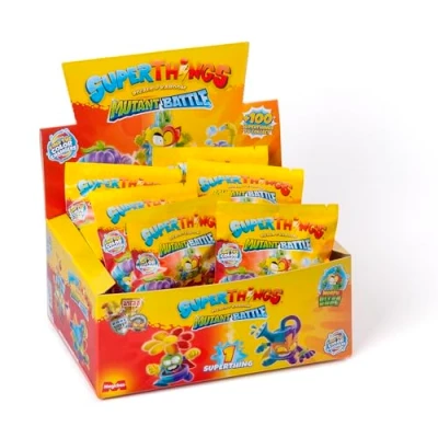 Immagine di SUPERTHINGS Serie Mutant Battle Scatola con 25 buste personaggi da collezione. Ogni busta contiene 1 SuperThing Sorpresa e Checklist
