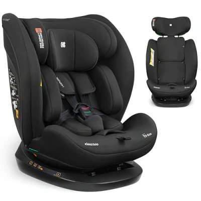 Immagine di Seggiolino auto KikkaBoo i Size EXPLORE 2, 40150 cm, Gruppo 0 1 2 3, Orientabile in avanti e all&#039;indietro, reclinabile, Imbracatura a 5 punti, Cuscino di sostegno, Nero