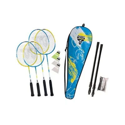 Immagine di Schildkröt Talbot Torro Bambini Badminton Set 2 Attacker Junior, Racchette Accordiate 53 cm, Volani, in Una Borsa Preziosa, 449410, Unusex Giovane, 56 x 22 6 cm