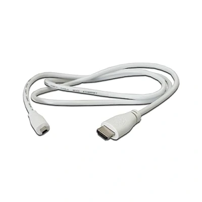 Immagine di Raspberry Pi Micro HDMI Cavo (bianco, 1m)