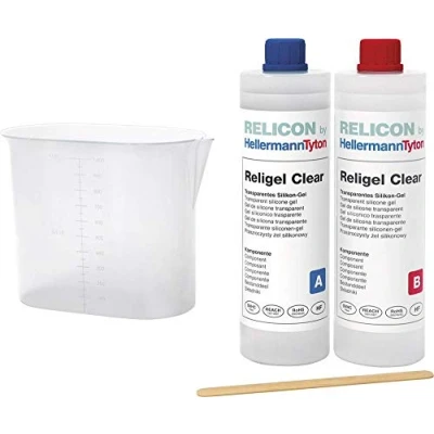 Immagine di HellermannTyton 435 00754 Religel Clear 1000 SIG CL Gel bicomponente Contenuto: 1 pz.